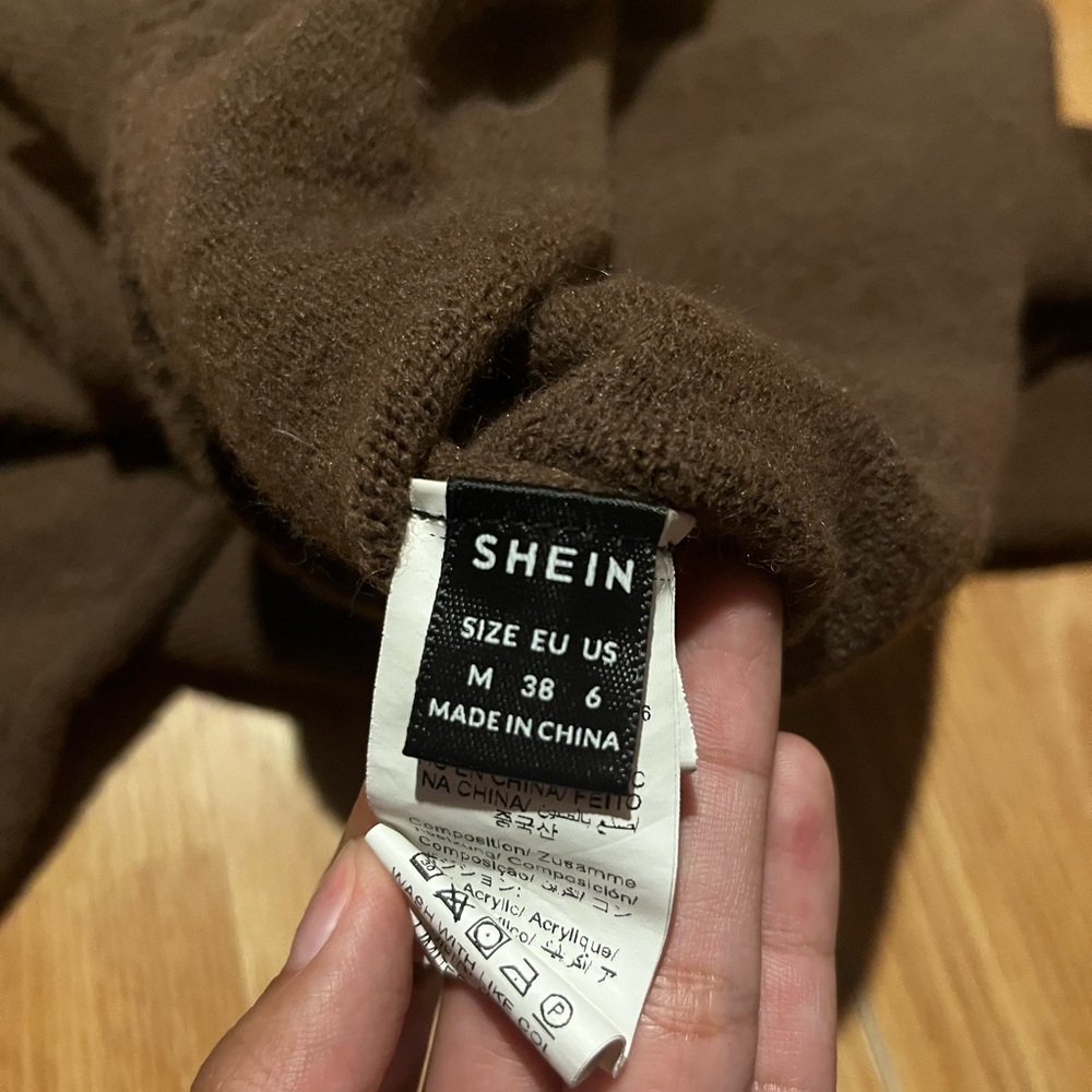 SHEIN Chocolate Brown Knitwear